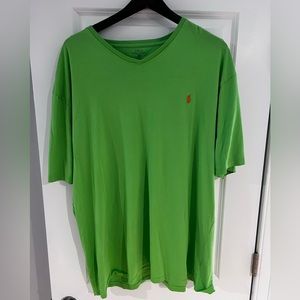 Polo by Ralph Lauren Green V-Neck 2XLT Excellent Condition